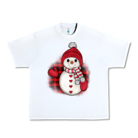 White christmas snowman Urban Heavy Tee - JahusDesignShop
