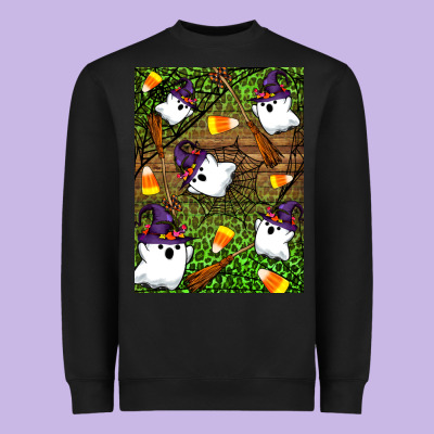 Halloween Ghost Heavyweight Sweatshirt Designed By Artiststas