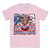 Bubblegum Pink American Dog Mom Classic Tee - CowhideDigitalArt