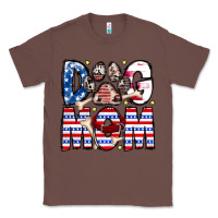 Chestnut American Dog Mom Classic Tee - CowhideDigitalArt