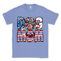 Colony Blue American Dog Mom Classic Tee - CowhideDigitalArt