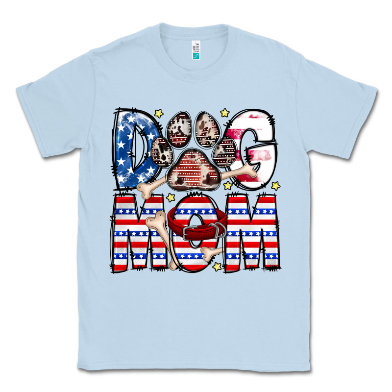 American Dog Mom Classic Tee by CowhideDigitalArt | Teevron