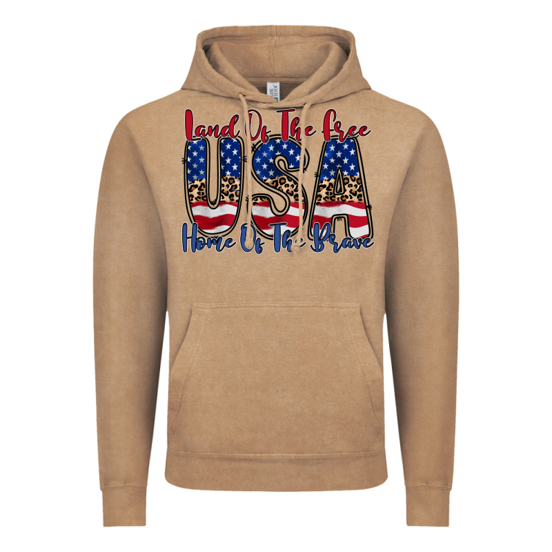 Land Of The Free Usa Vintage Hoodie by RacoonDesign | Teevron