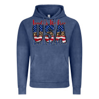 Vintage Denim land of the free usa Vintage Hoodie - RacoonDesign