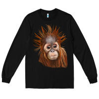 Black baby orangutan Long Sleeve Tee - LillyAllenDesigns