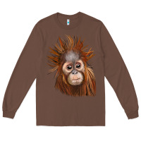 Chestnut baby orangutan Long Sleeve Tee - LillyAllenDesigns