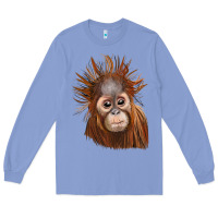 Colony Blue baby orangutan Long Sleeve Tee - LillyAllenDesigns