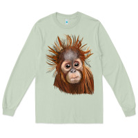 Matcha baby orangutan Long Sleeve Tee - LillyAllenDesigns
