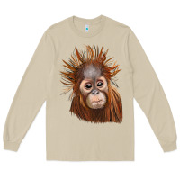 Mushroom baby orangutan Long Sleeve Tee - LillyAllenDesigns