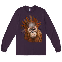 Plum baby orangutan Long Sleeve Tee - LillyAllenDesigns