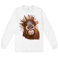 White baby orangutan Long Sleeve Tee - LillyAllenDesigns
