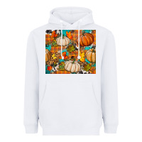 White fall pumpkin tumbler Heavyweight Hoodie - BundleAndBundleShop