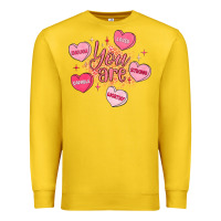 Lemon you are enough valentines day Premium Sweatshirt - LillyAllenDesigns