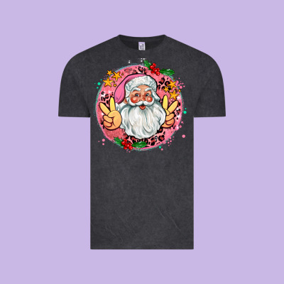 Merry Christmas Peace Santa Vintage Tee Designed By Adodesignshop