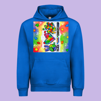 Peace Love Understand Urban Hoodie Designed By Cowgirlartshop