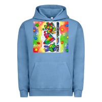 Pigment Pebble Blue peace love understand Urban Hoodie - CowGirlArtShop