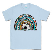 Dusty Blue soccer rainbow Classic Tee - Artiststas