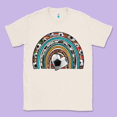 Soccer Rainbow Classic Tee Designed By Artiststas
