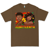 Cacao juneteenth with afro black kids Premium Tee - texasbilliewilder