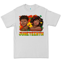 Dove Grey juneteenth with afro black kids Premium Tee - texasbilliewilder