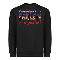 Black remember our fallen who gave all Heavyweight Sweatshirt - JahusDesignShop