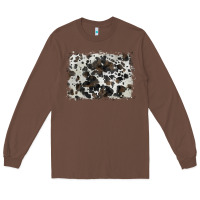 Chestnut cowhide background Long Sleeve Tee - BarkalooDesign