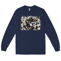 Navy cowhide background Long Sleeve Tee - BarkalooDesign