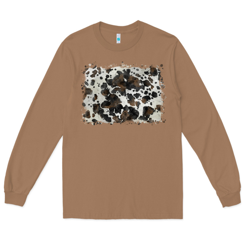 Cowhide Background Long Sleeve Tee by BarkalooDesign | Teevron