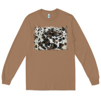 Toasted Coconut cowhide background Long Sleeve Tee - BarkalooDesign