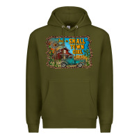Army Green just a small town girl Premium Hoodie - RanaPortraitStore