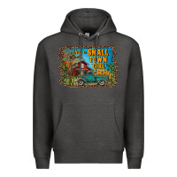 Charcoal Heather just a small town girl Premium Hoodie - RanaPortraitStore