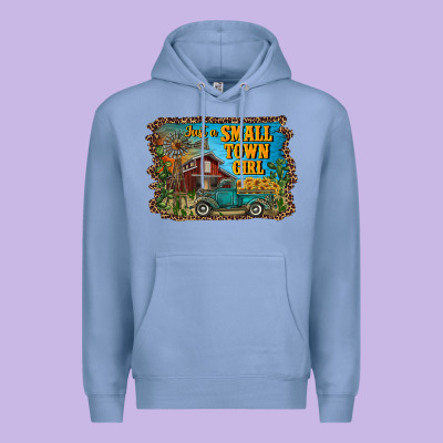 Just A Small Town Girl Premium Hoodie Designed By Ranaportraitstore