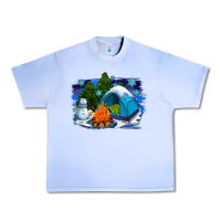Grape Ice winter camping with camp fire Urban Heavy Tee - AdoDesignShop