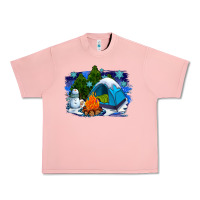 Salmon winter camping with camp fire Urban Heavy Tee - AdoDesignShop