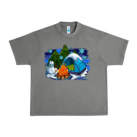 Tornado winter camping with camp fire Urban Heavy Tee - AdoDesignShop