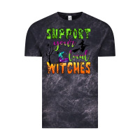 Cloud Black support your local witches Vintage Tee - BundleAndBundleShop