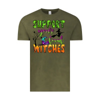 Vintage Olive support your local witches Vintage Tee - BundleAndBundleShop