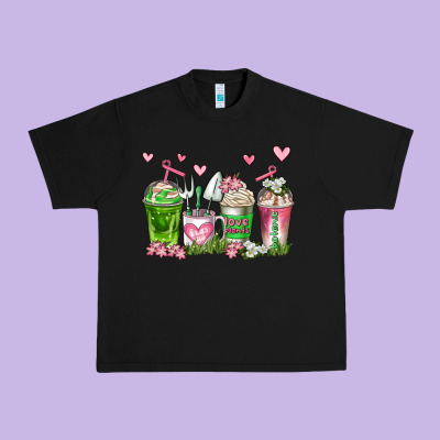 Botanic Coffee Cups Urban Heavy Tee Designed By Adodesignshop