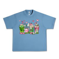 Pebble Blue botanic coffee cups Urban Heavy Tee - AdoDesignShop