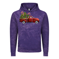 Cloud Purple christmas trees truck Vintage Hoodie - FaDigitalArtStudio