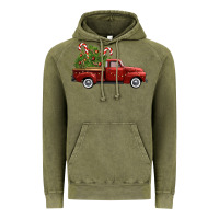 Vintage Olive christmas trees truck Vintage Hoodie - FaDigitalArtStudio