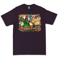 Plum happy easter rooster chicken and chick Premium Tee - RanaPortraitStore