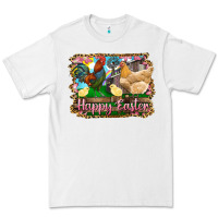 White happy easter rooster chicken and chick Premium Tee - RanaPortraitStore