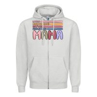 Dove Grey mama Zipper Hoodie - MaliasSmallBusiness