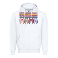 White mama Zipper Hoodie - MaliasSmallBusiness