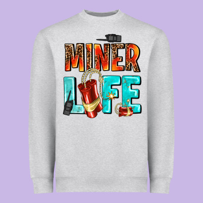 Miner Life Heavyweight Sweatshirt Designed By Adodesignshop