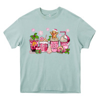 Arona pink christmas coffee cups Heavy Core Tee - Zillion Design Studio