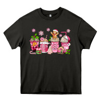 Asphalt pink christmas coffee cups Heavy Core Tee - Zillion Design Studio