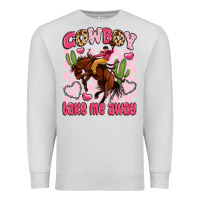 Dove Grey cowboy take me away Premium Sweatshirt - LillyAllenDesigns