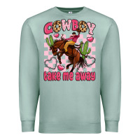 Seafoam cowboy take me away Premium Sweatshirt - LillyAllenDesigns